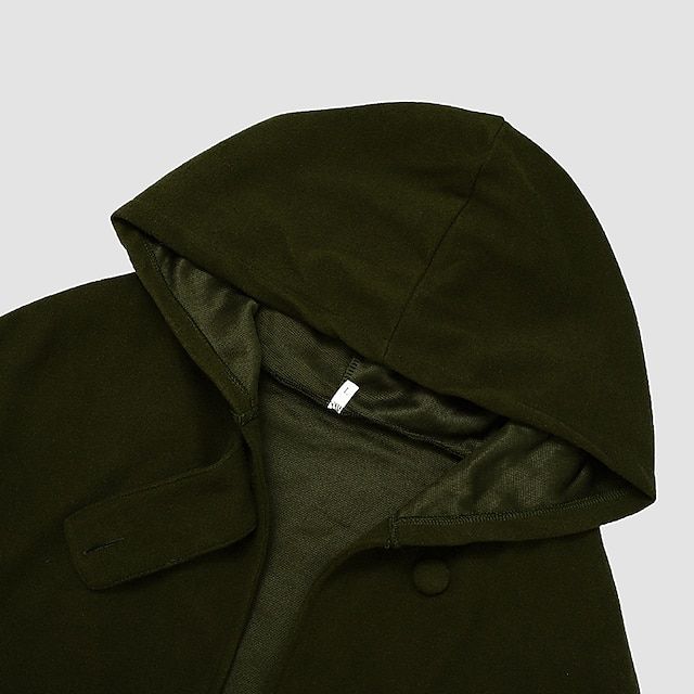 Manteau court à capuche vintage pour femmes