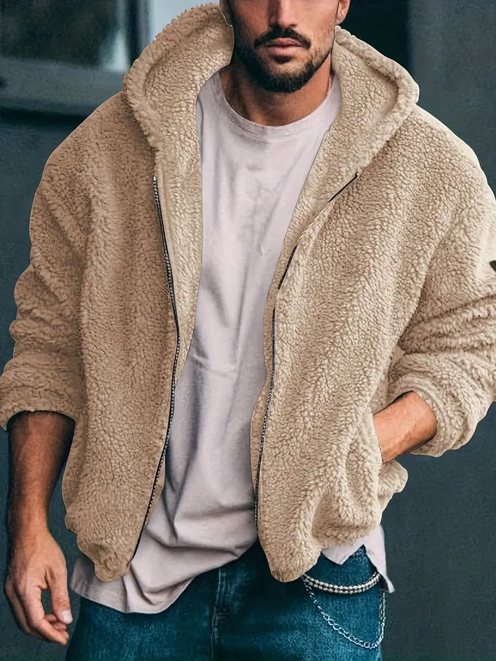 Veste Teddy à fermeture éclair pour hommes Heidi-Mode