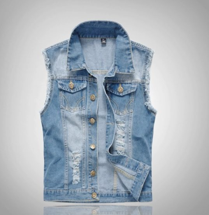 Veste en Denim Stylée pour Hommes
