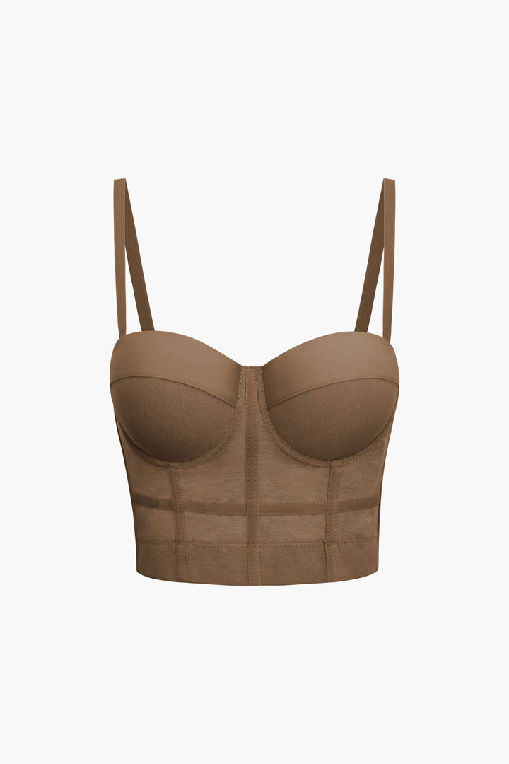 Bralette en dentelle avec armatures