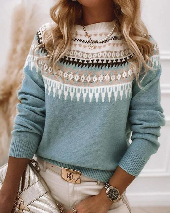 Pull Boho teinté élégant