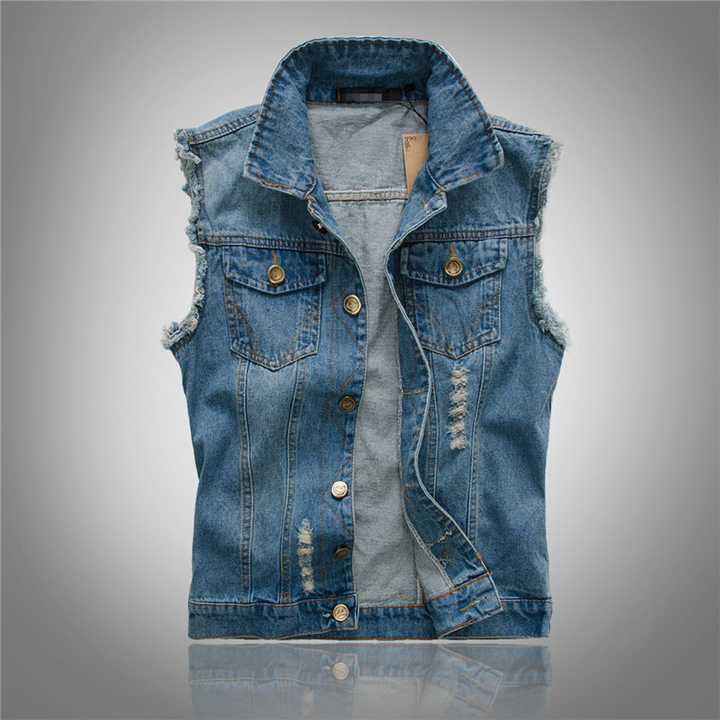 Veste en Denim Stylée pour Hommes