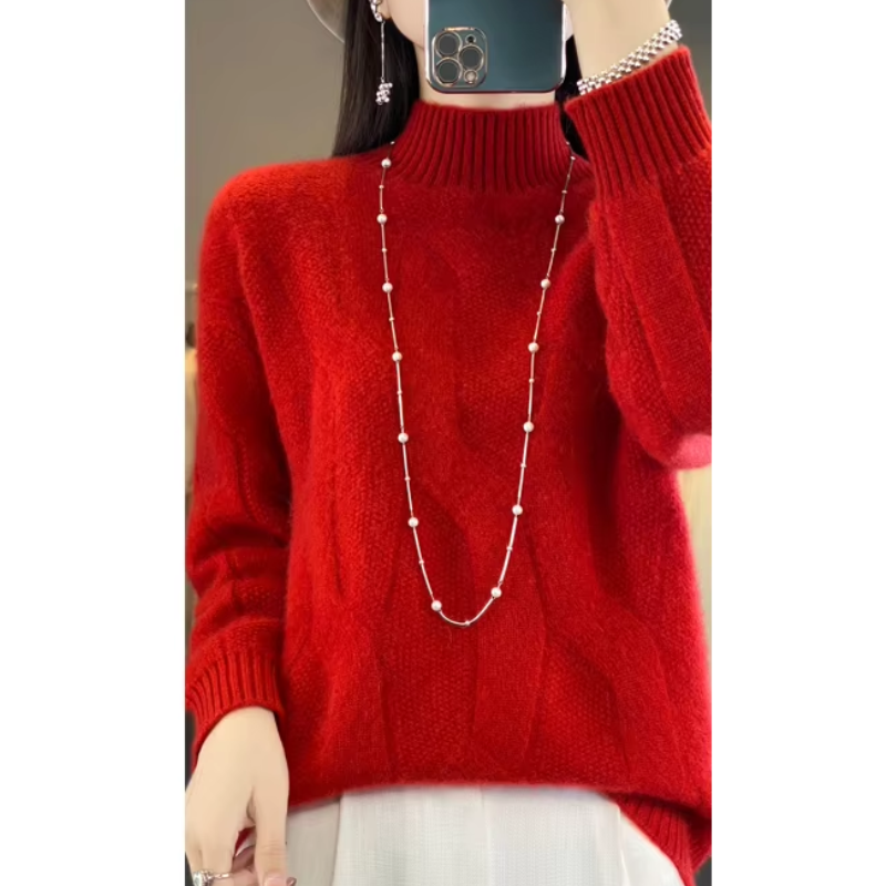 Pull en Cachemire Oversized Doux Chaud pour Femmes