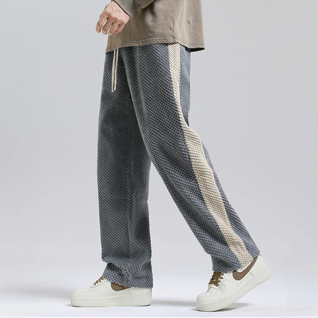 Pantalon de jogging en corduroy à motif gaufré