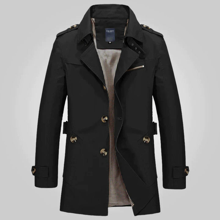 Heidi-Mode - Trench-coat d'hiver formel élégant et stylé pour hommes