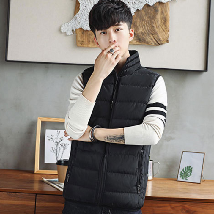 Heidi-Mode - Gilet sans manches décontracté et coupe-vent pour hommes