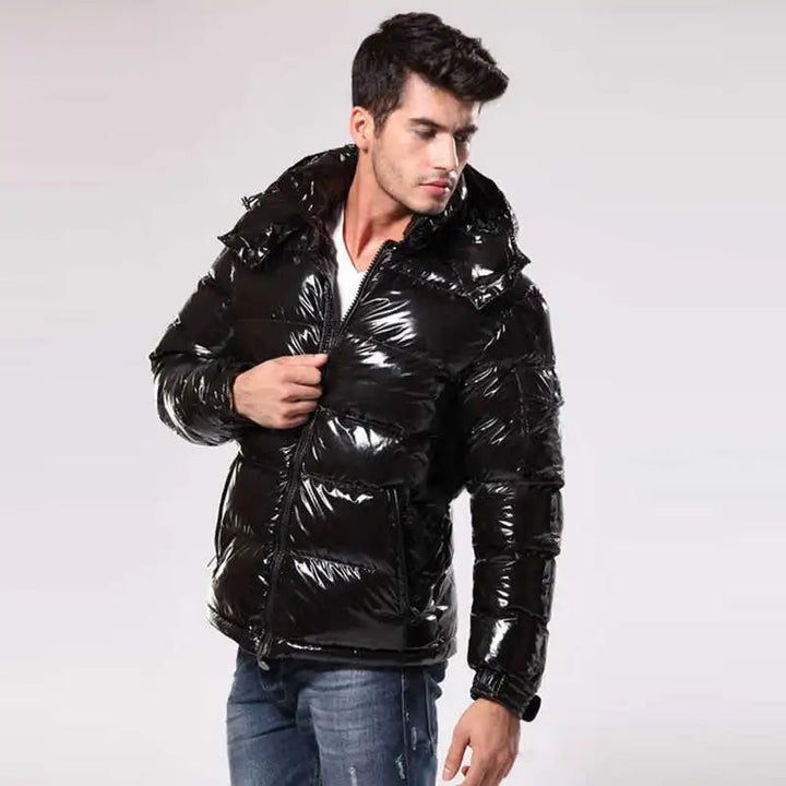 Heidi-Mode - Veste Puffer Brillante pour Hommes