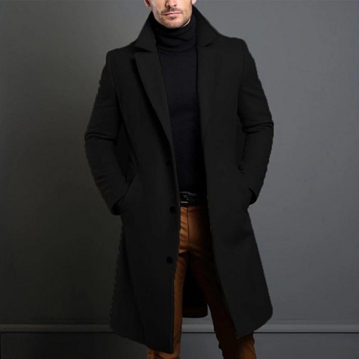 Heidi-Mode - Manteau trench long et décontracté pour hommes