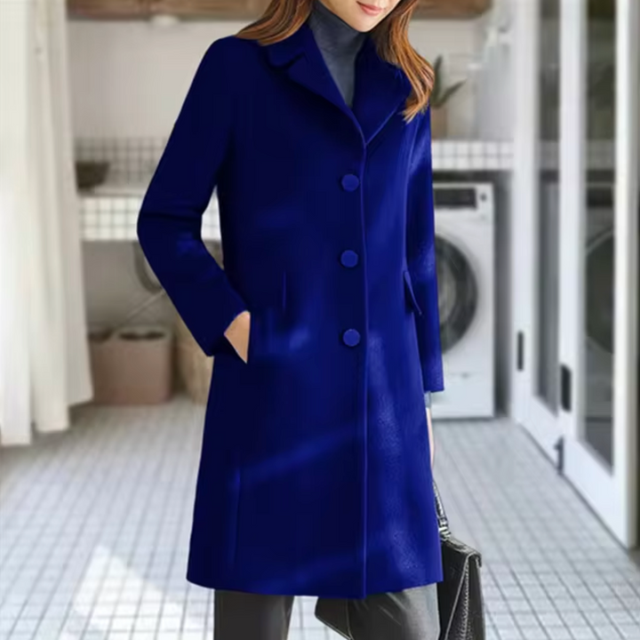 Manteau en laine avec poche à l'avant