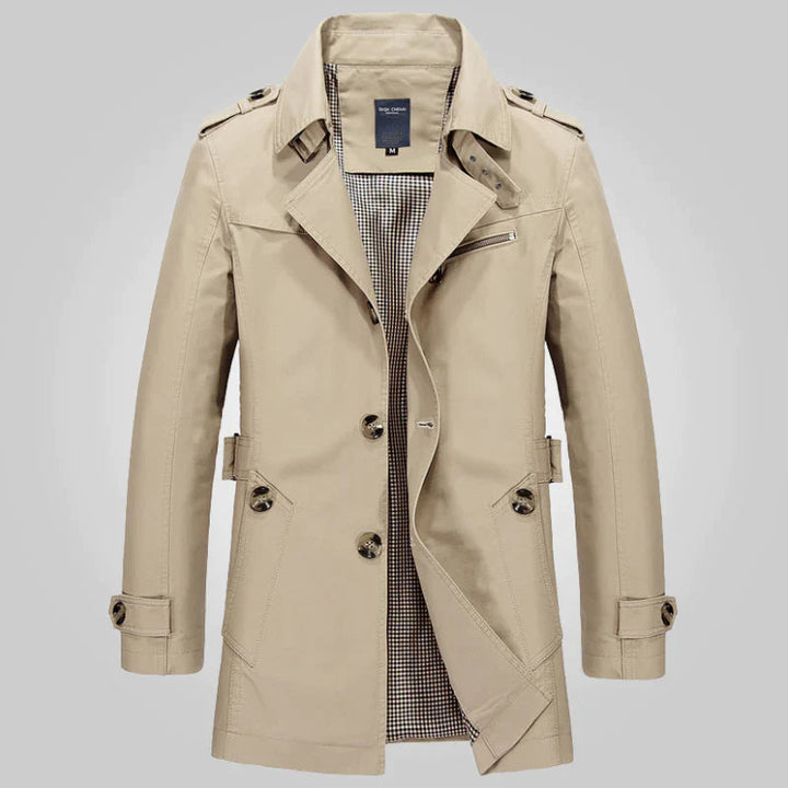 Heidi-Mode - Trench-coat d'hiver formel élégant et stylé pour hommes