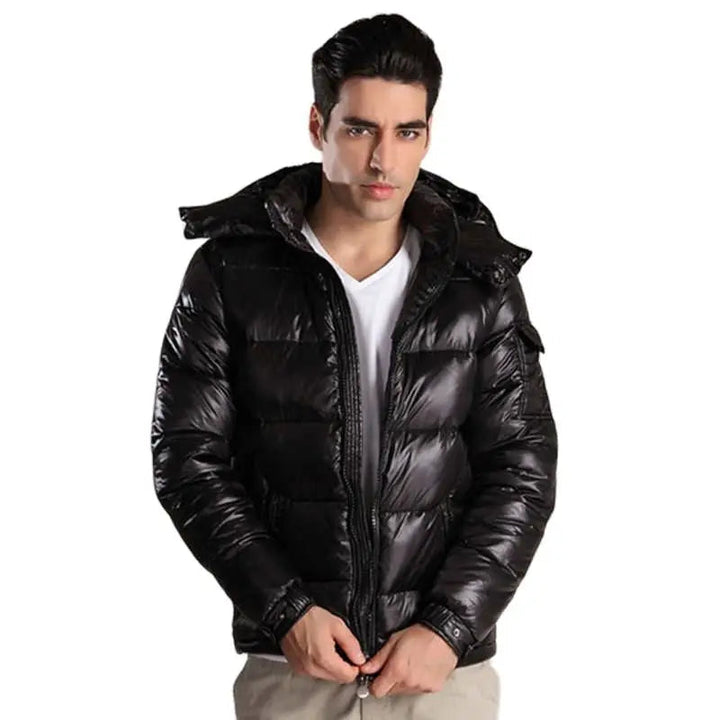Veste Puffer Brillante pour Hommes