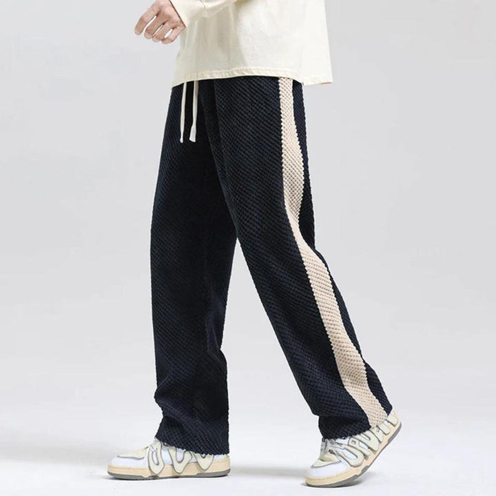Pantalon de jogging en corduroy à motif gaufré
