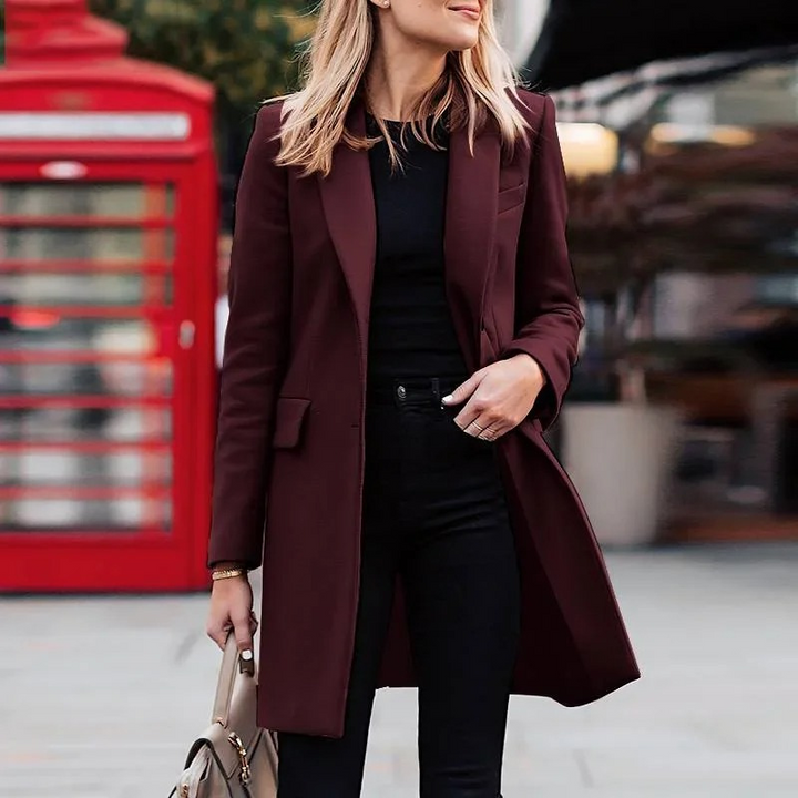 Trench-coat élégant pour femmes avec nœud simple