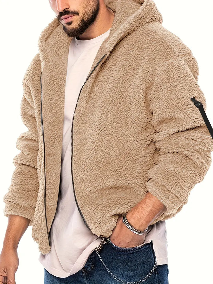 Veste Teddy à fermeture éclair pour hommes Heidi-Mode