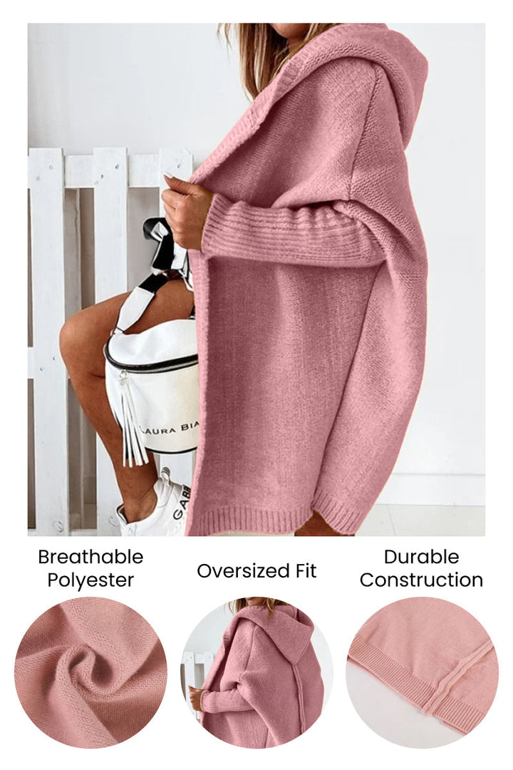 Cardigan surdimensionné avec capuche
