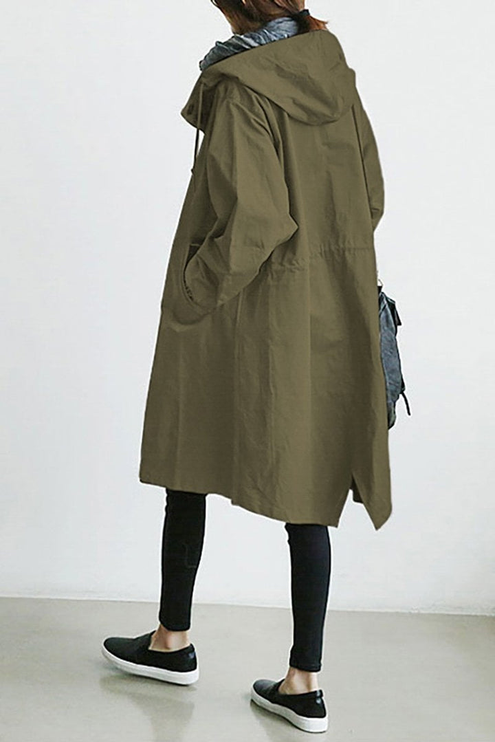 Trench-coat à capuche pour femmes