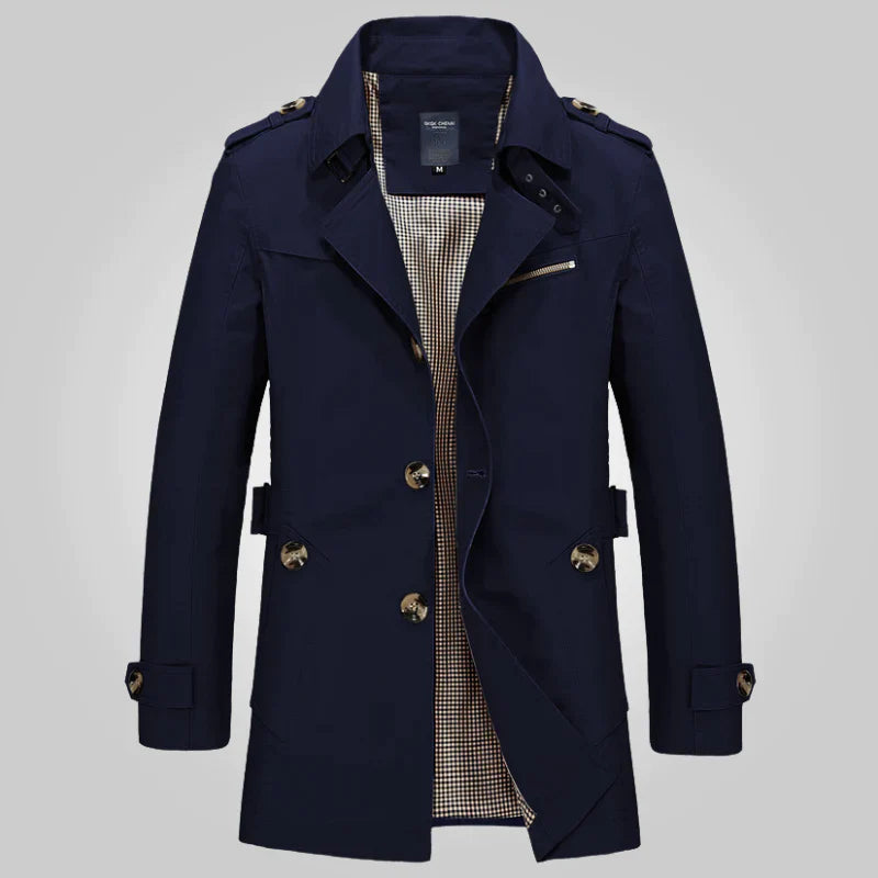 Heidi-Mode - Trench-coat d'hiver formel élégant et stylé pour hommes