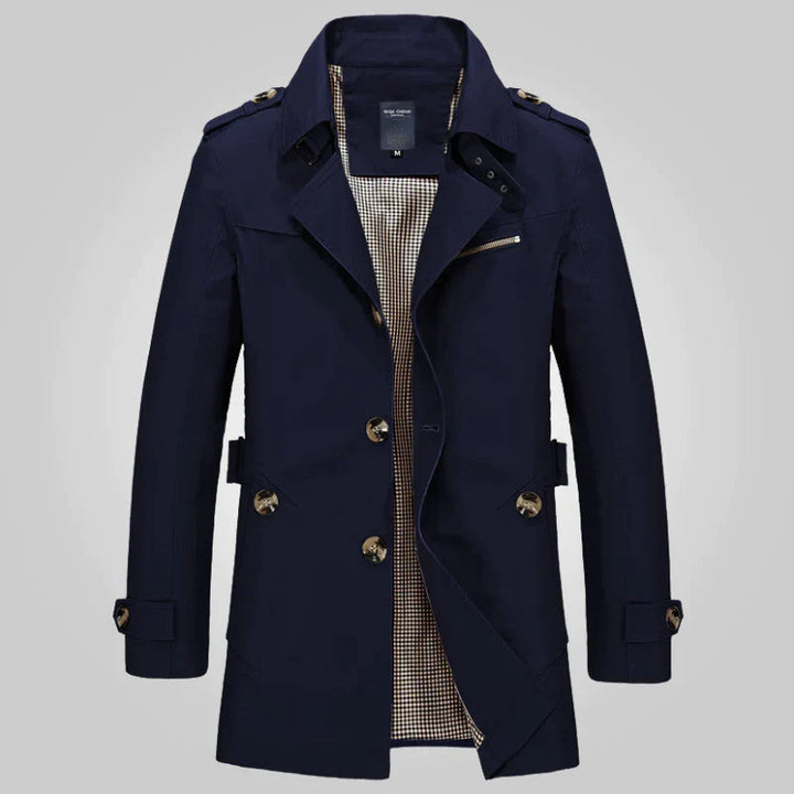Heidi-Mode - Trench-coat d'hiver formel élégant et stylé pour hommes