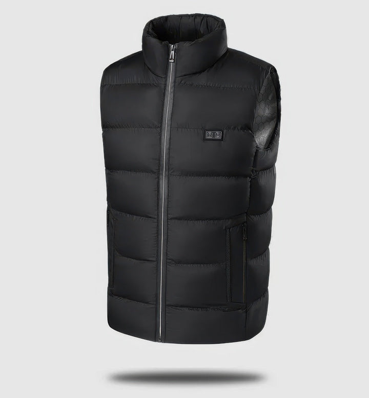 Heidi-Mode - Gilet thermique chauffant électrique pour hommes avec connexion USB