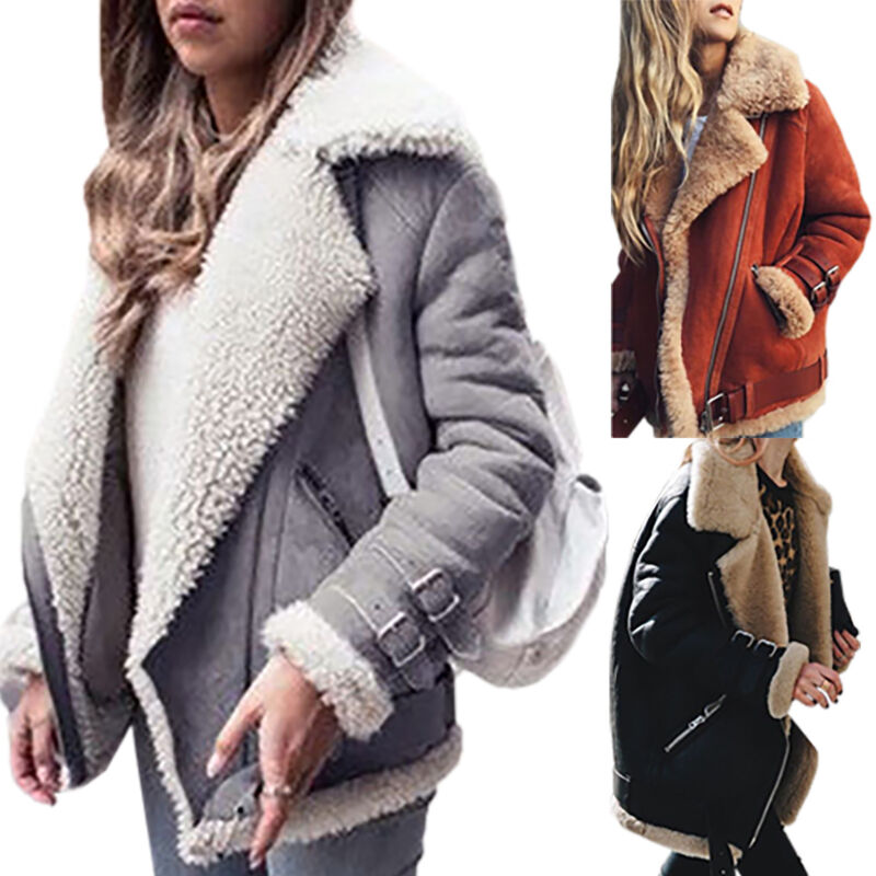 Veste en simili daim