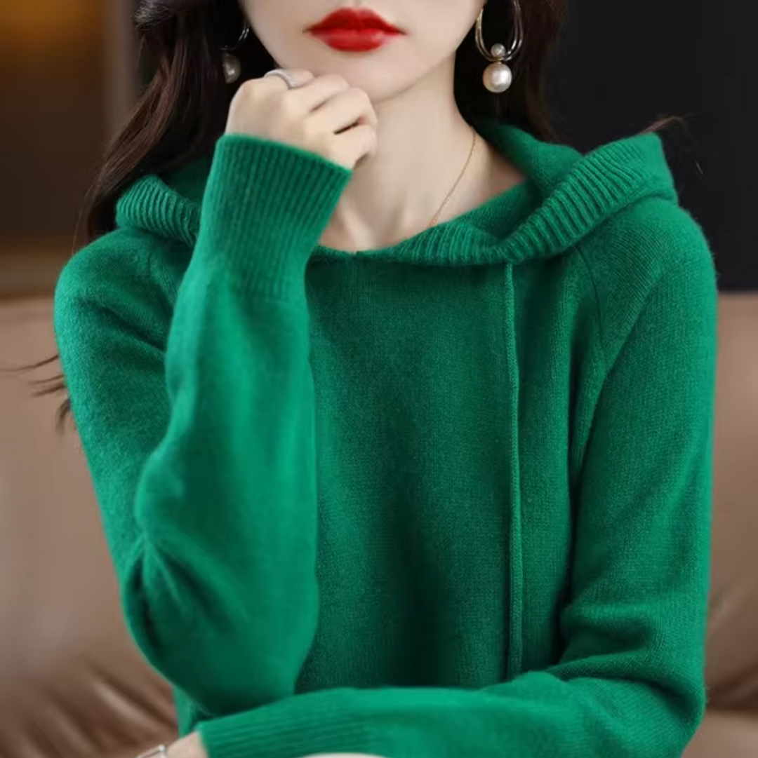 – Sweat à capuche en tricot