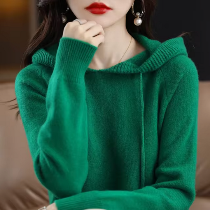 – Sweat à capuche en tricot