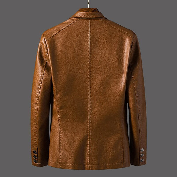 Veste en cuir à la mode pour hommes