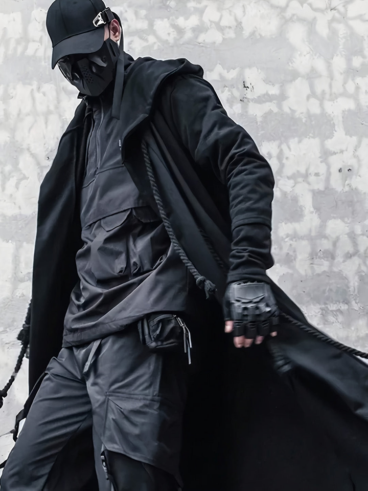 Gilet à capuche stylé pour hommes avec un détail de cordon unique