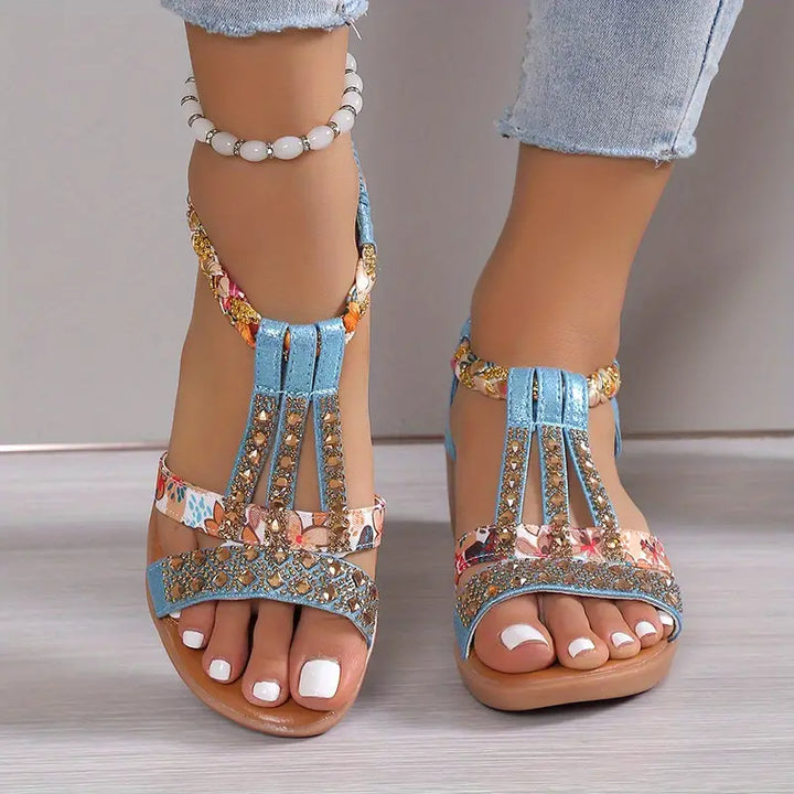 Wedges tressés Boho