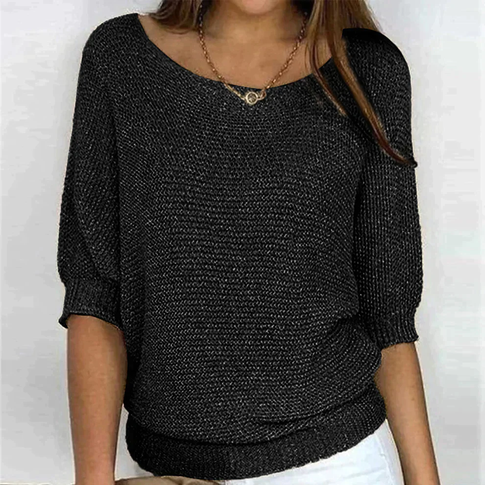 Pull en Tricot Doux pour Femmes Chaud Confortable Pratique au Quotidien