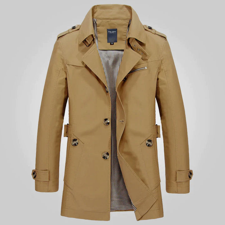 Heidi-Mode - Trench-coat d'hiver formel élégant et stylé pour hommes