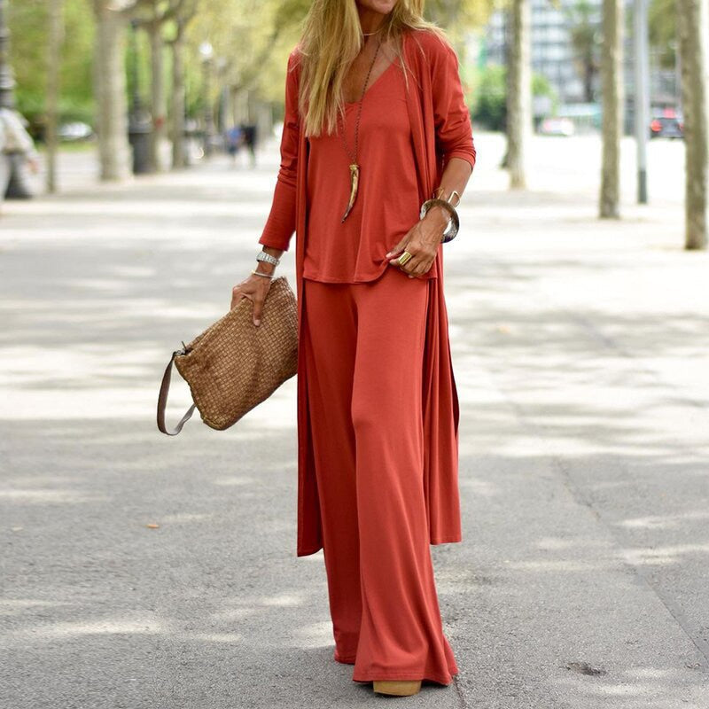 Heidi - Ensemble de lin confortable en trois pièces