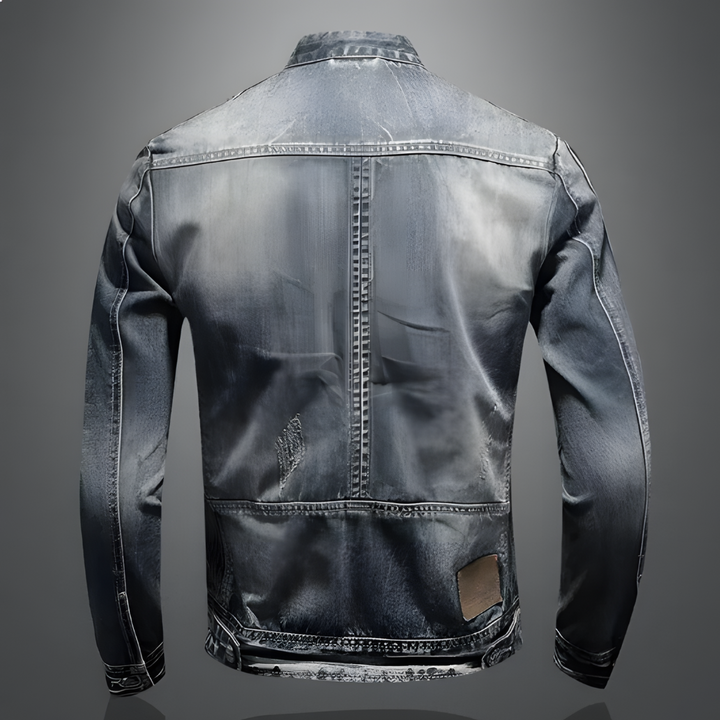 Veste en jean classique de biker