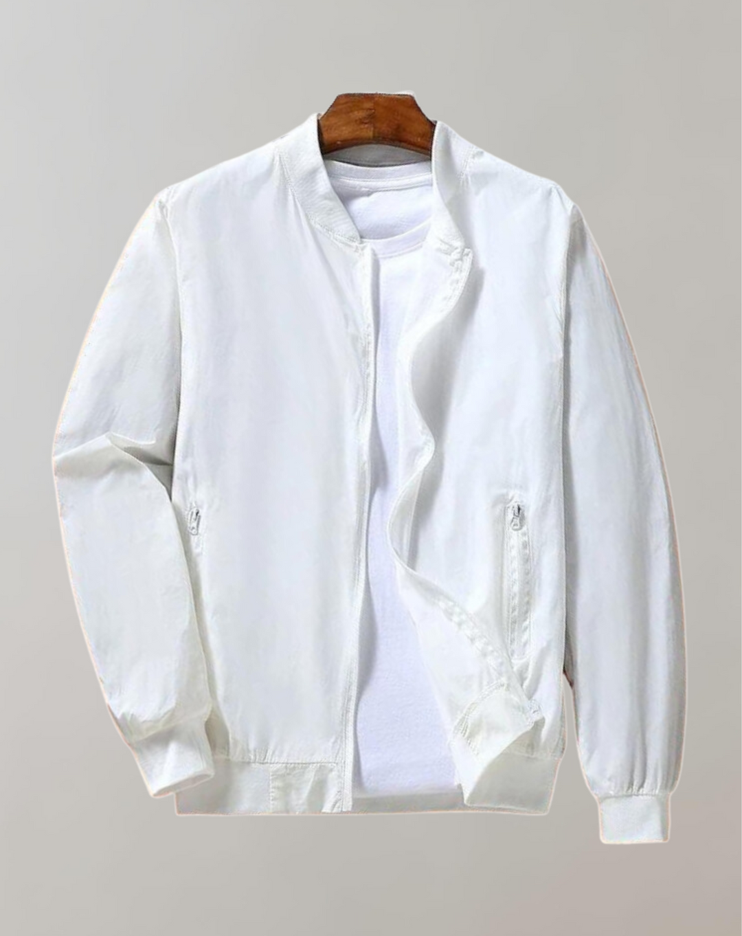 Veste bomber sportive pour hommes avec col montant