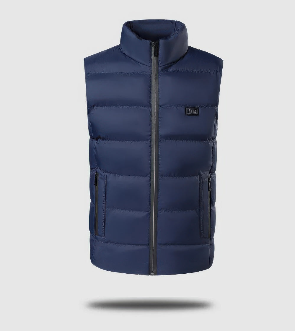 Heidi-Mode - Gilet thermique chauffant électrique pour hommes avec connexion USB