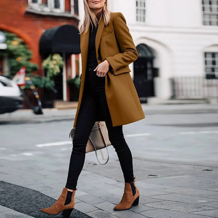 Trench-coat élégant pour femmes avec nœud simple
