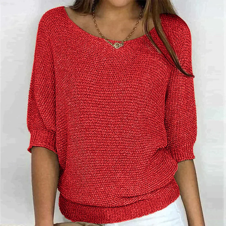 Pull en Tricot Doux pour Femmes Chaud Confortable Pratique au Quotidien