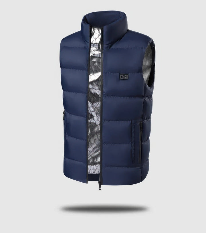 Heidi-Mode - Gilet thermique chauffant électrique pour hommes avec connexion USB