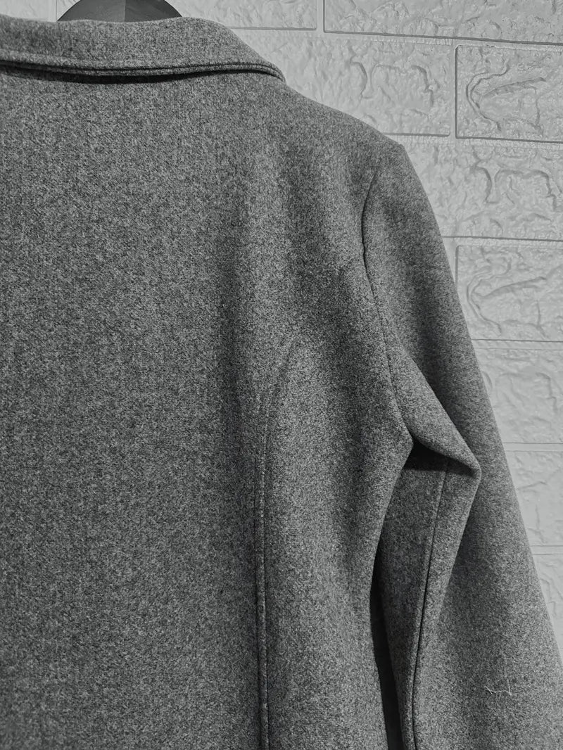 – Manteau tissé à un bouton