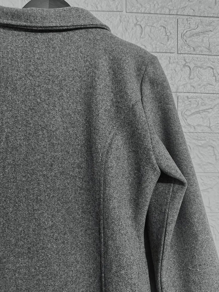 – Manteau tissé à un bouton