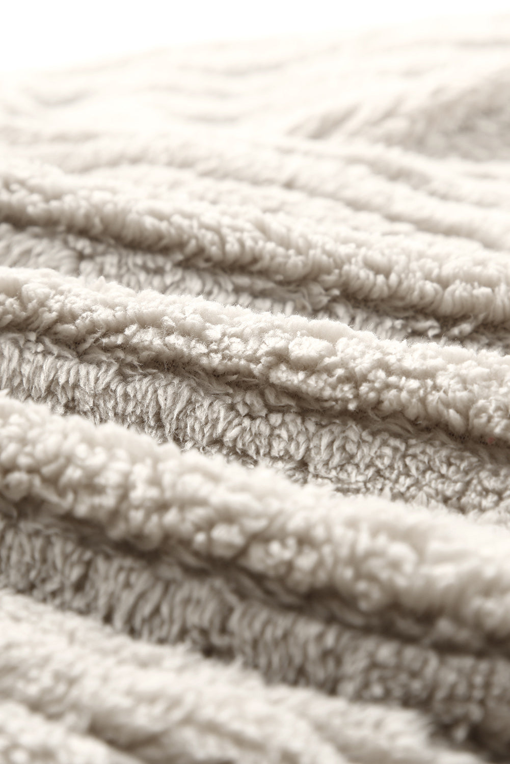 Veste en Fleece Uni avec Boutonnage