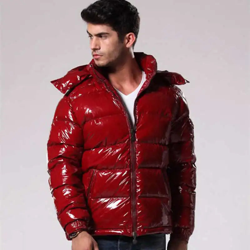 Veste Puffer Brillante pour Hommes