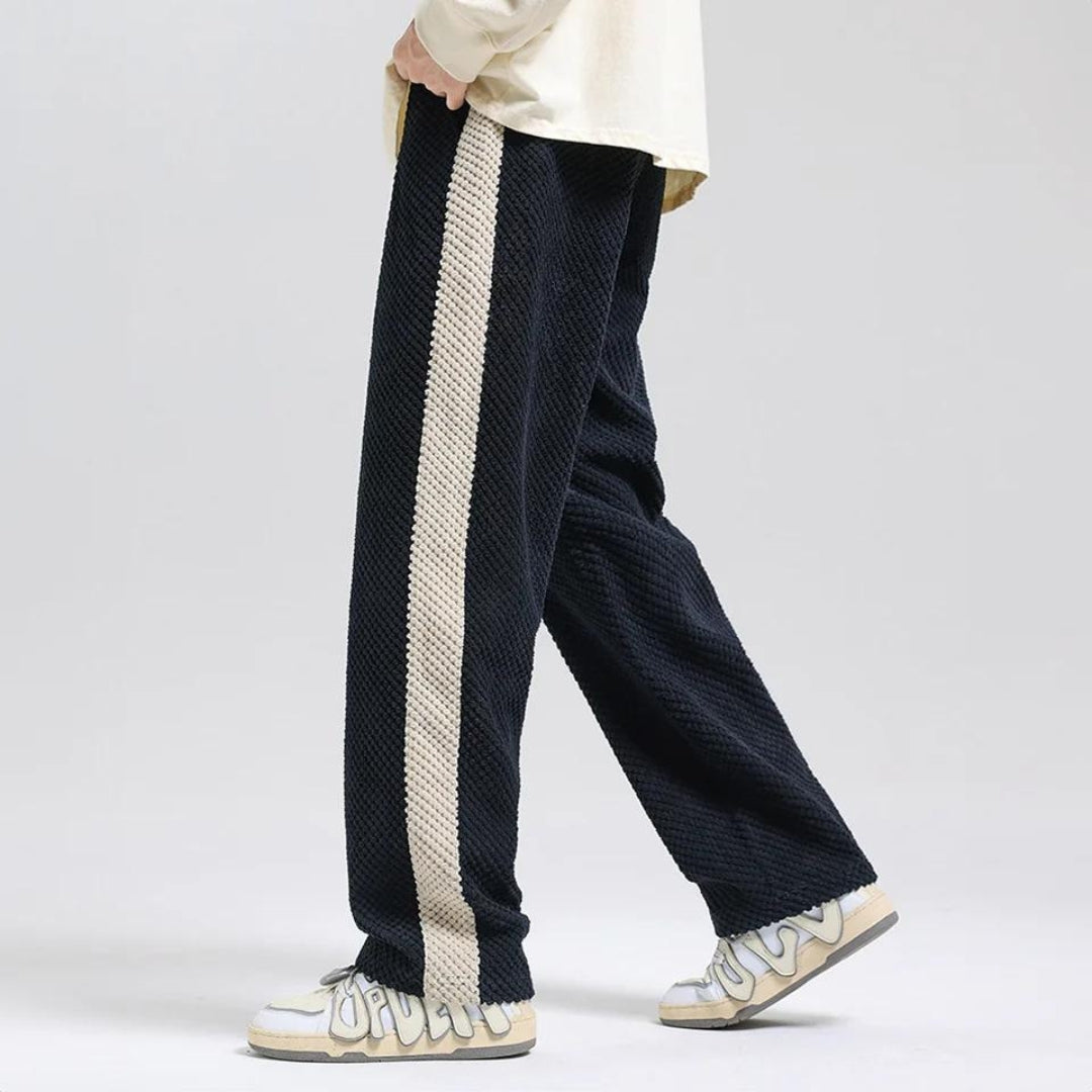 Pantalon de jogging en corduroy à motif gaufré