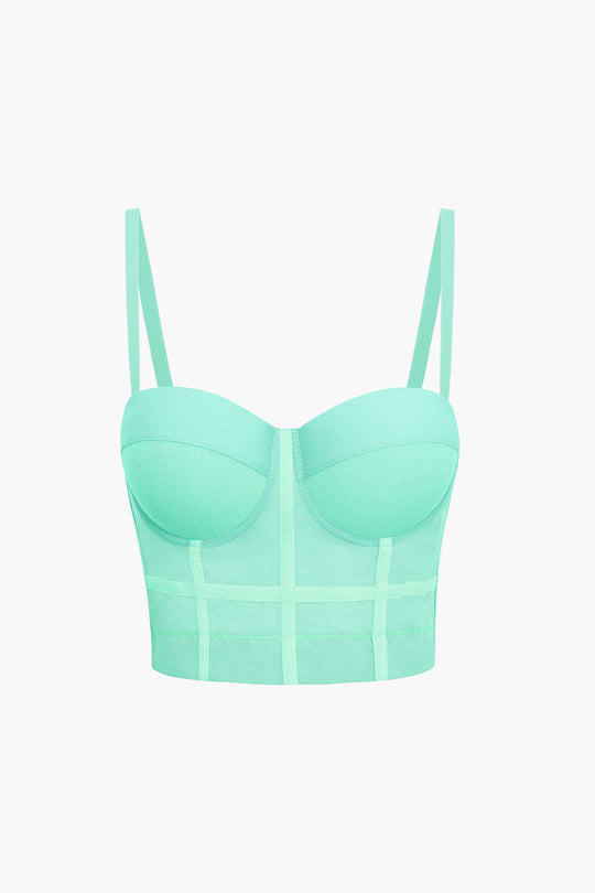 Bralette en dentelle avec armatures