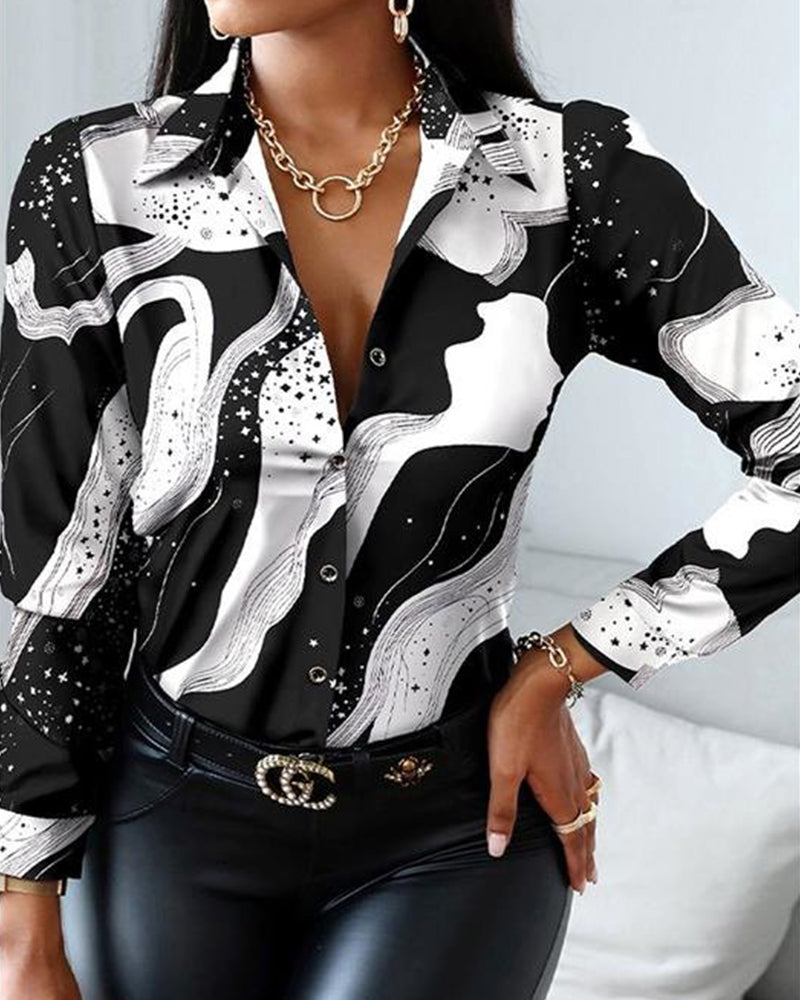 blouse noir et blanc