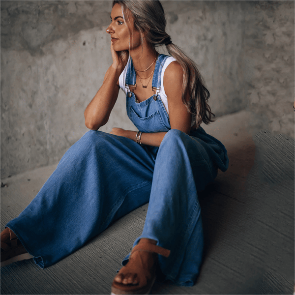 Salopette en Denim pour Femmes