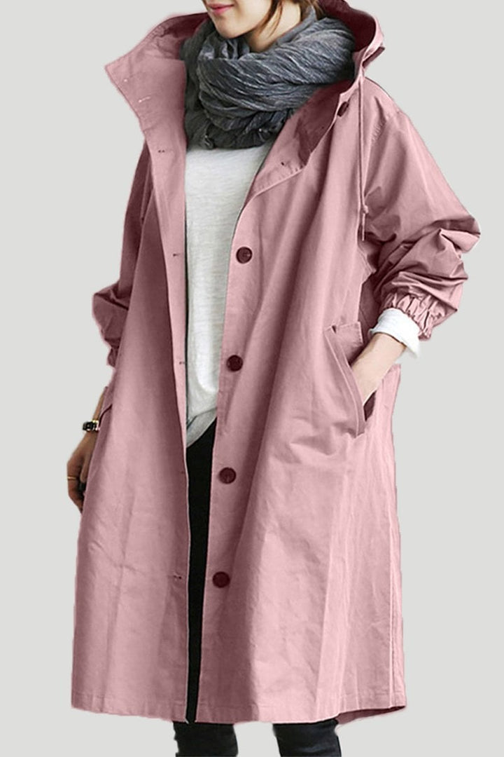 Trench-coat à capuche pour femmes