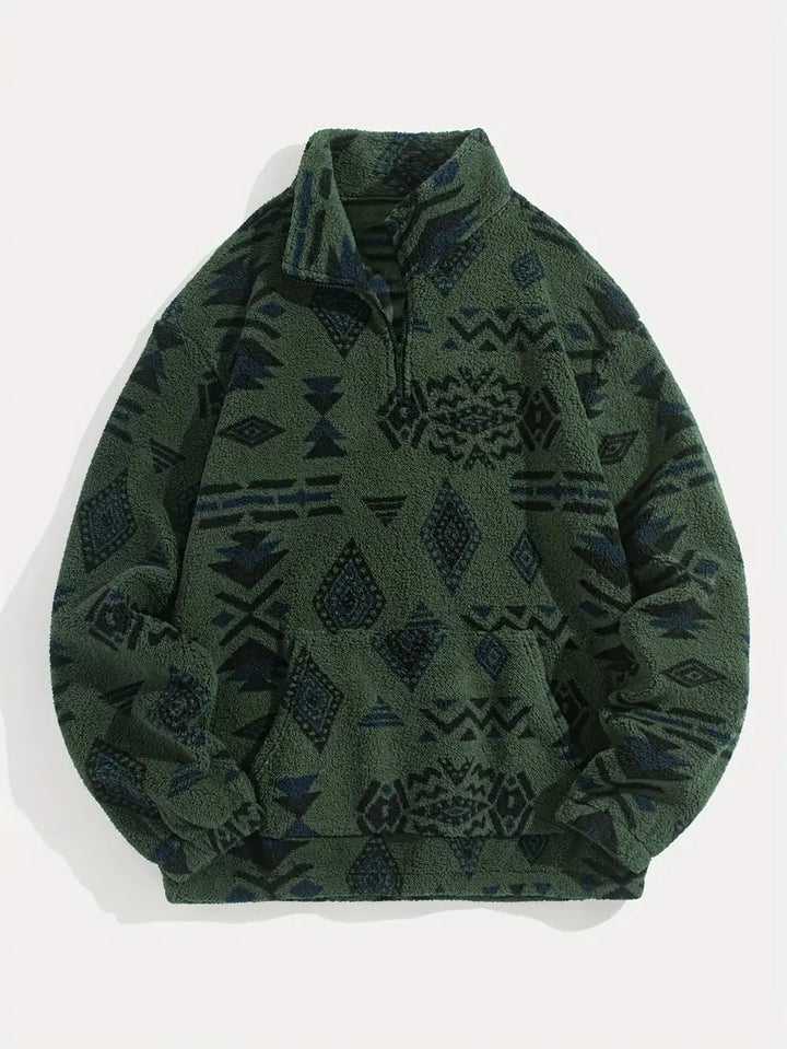 Pull homme Loose Fleece Super doux Entretien facile Chaud