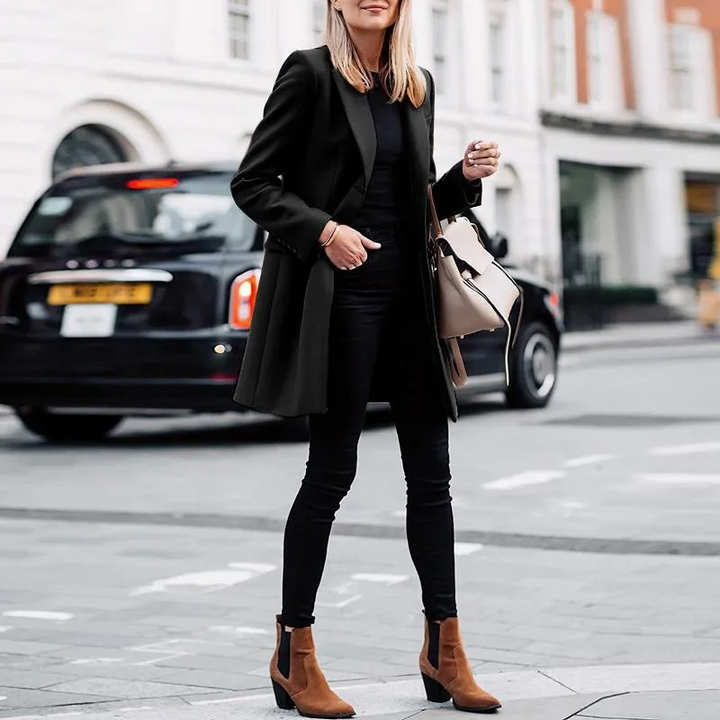 Trench-coat élégant pour femmes avec nœud simple