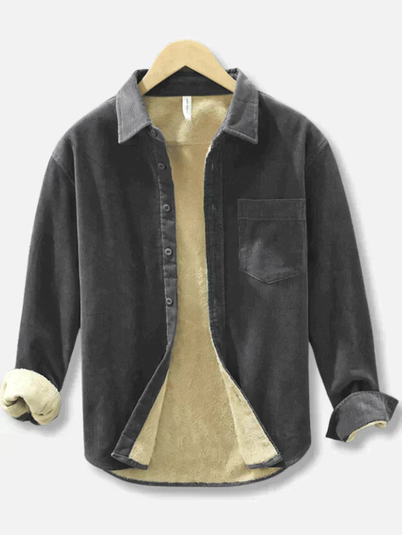 Chemise douce et élégante en velours côtelé